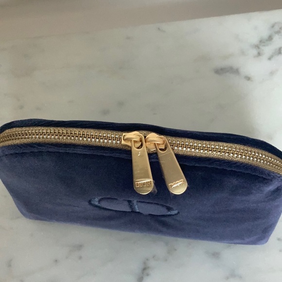 Dior CD Logo Pouch Makeup Cosmetic Bag - Picture 3 of 5